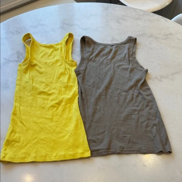 GAP Yellow and Brown Tank Tops - Picture 4 of 4